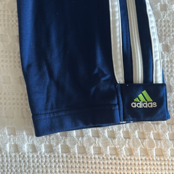 Vintage Blue & White Adidas Track Pants - Picture 3 of 6